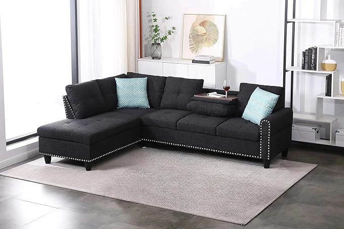 Ball & Cast 98" L Shaped Sectional Couch by BallCast