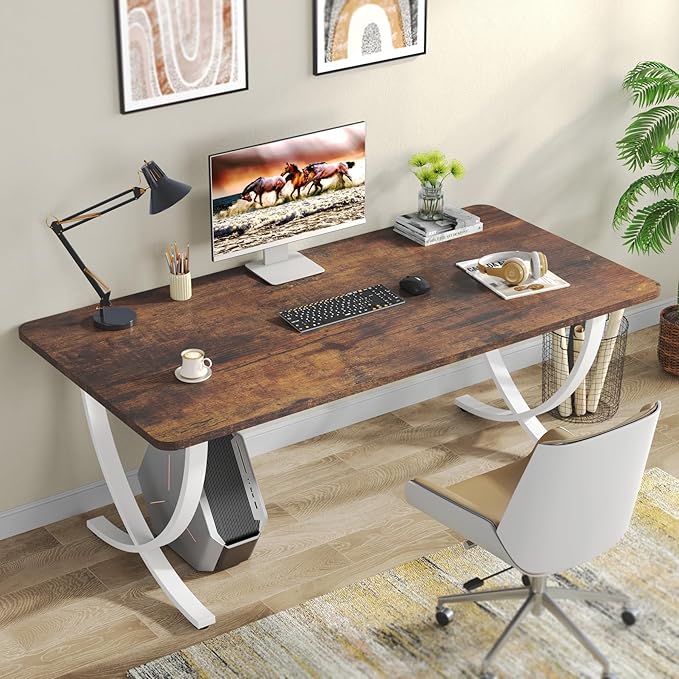 Tribesigns Executive Desk, 63” W x 31.5” D Large Office Desk, Modern Computer - Image 3