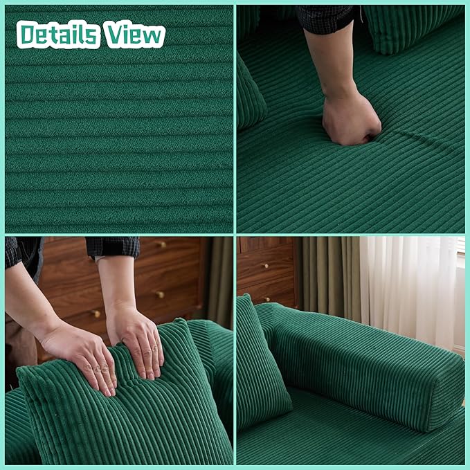 Convertible Sofa Bed, Compression Futon Sofa - Image 6