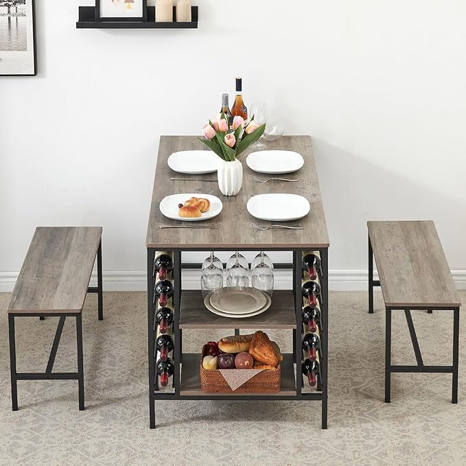 IDEALHOUSE Dining Table Set for 4, Kitchen Table Set for 4 - Image 3