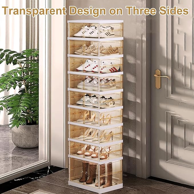 ELPHECO 9 Tier 18 Pairs Plastic Shoe Rack - Image 6