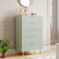 Green Dresser, Modern 5 Drawer Dresser by GarveeHome