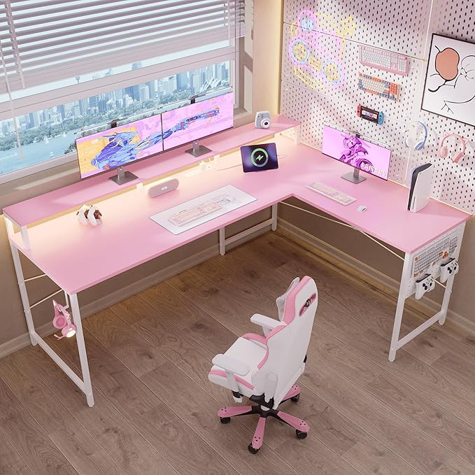 Pamray 64 Inch L Shaped Gaming Desk by PAMRAY