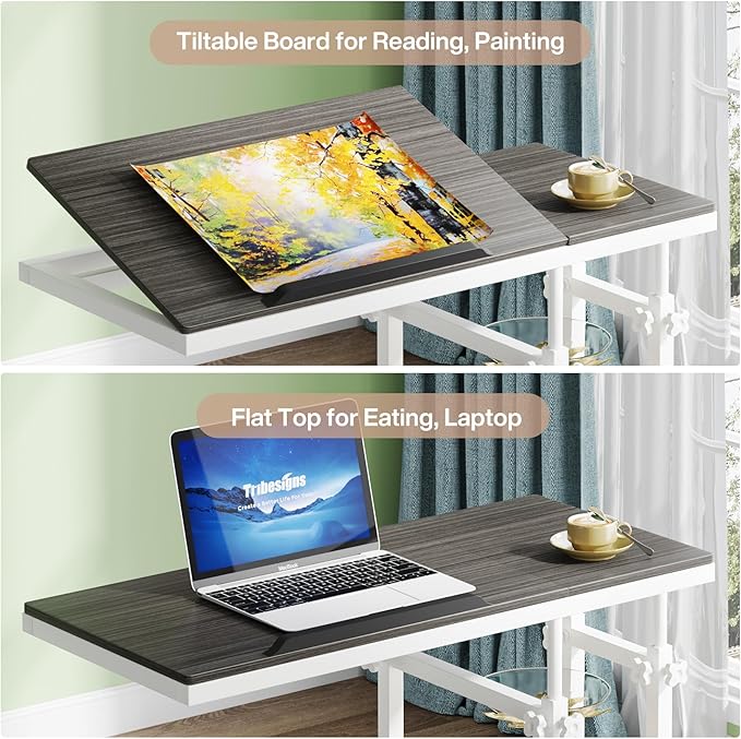Tribesigns Height Adjustable C Table - Image 7