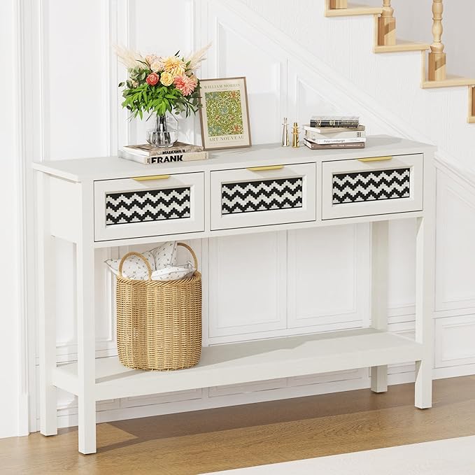 Entryway Table, Boho Console Table - Image 7