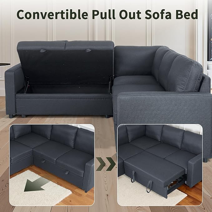 83" Pull Out Sleeper Couch - Image 3