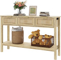 Entryway Table, Rattan Console Table by YOCONYO