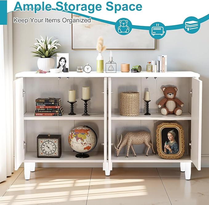 59.4" Sideboard Buffet Cabinet - Image 3