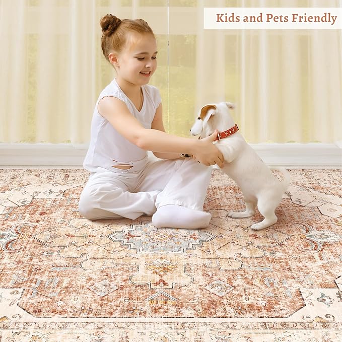 Tangsoo 5x7 Area Rug Washable Rug - Image 8