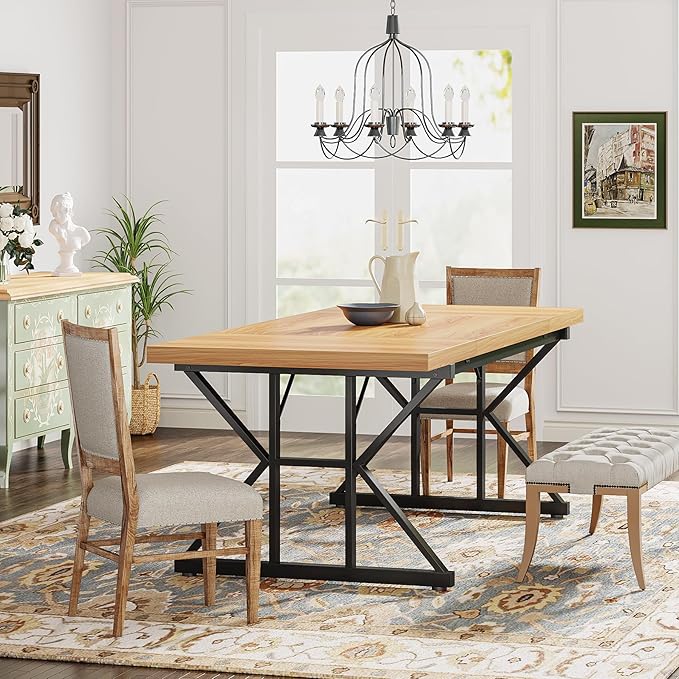 Tribesigns Farmhouse Dining Table - Image 8
