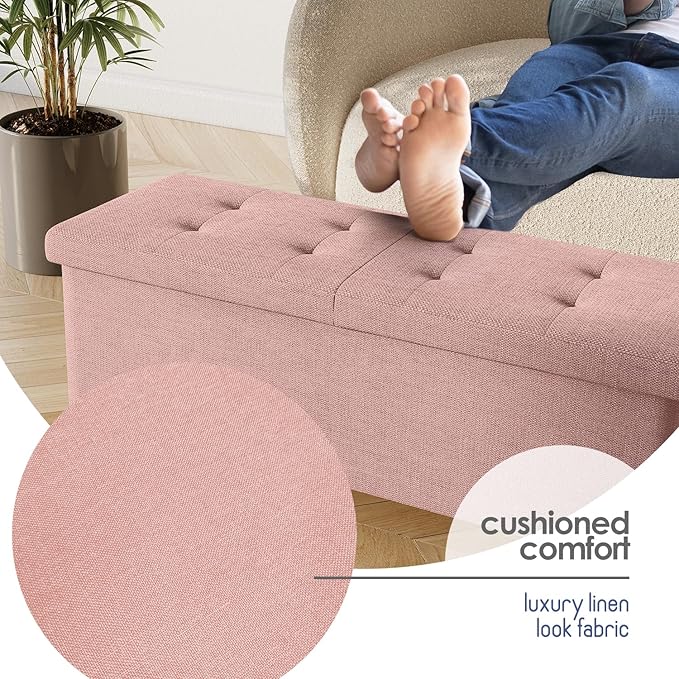 STORAGEBUD Storage Ottoman Bench - Image 7