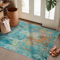 Washable Area Rugs 2'x3' Non-Slip Modern Abstract Soft by RELEANY