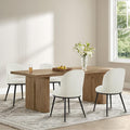 Dining Chairs Set of 4, Fabric Upholstered Dining Room Chairs by Kislot