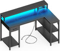 SUPERJARE 47 inch Reversible L Shaped Desk by SUPERJARE