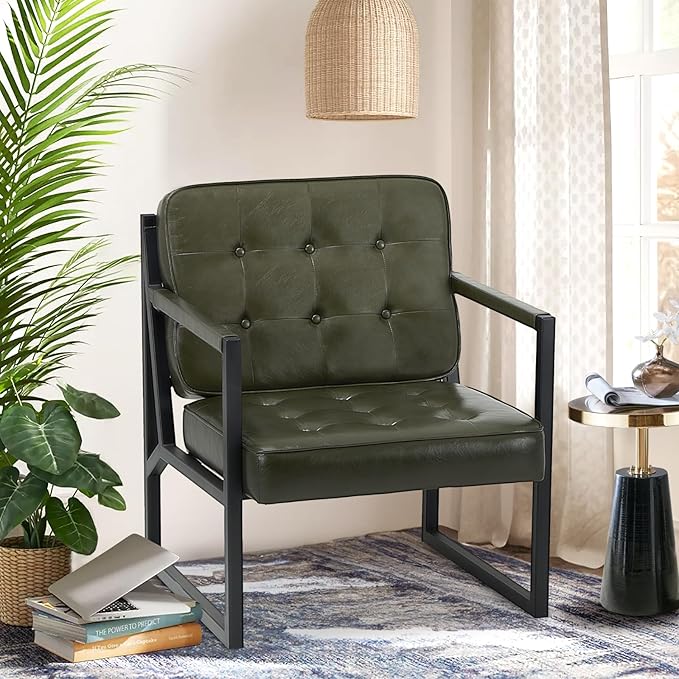 COLAMY Modern Accent Chair, Accent Arm Chair - Image 3