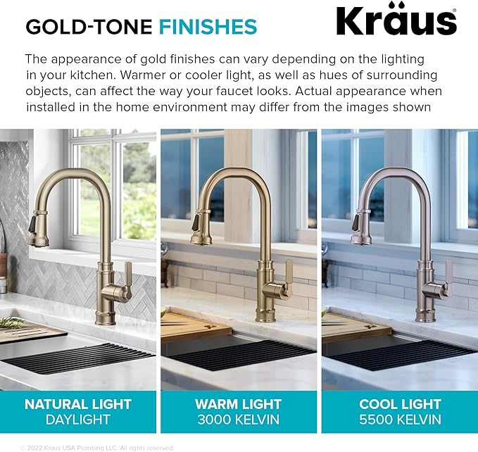 KRAUS Allyn Transitional Industrial Pull-Down Single Handle Kitchen Faucet in - Image 7