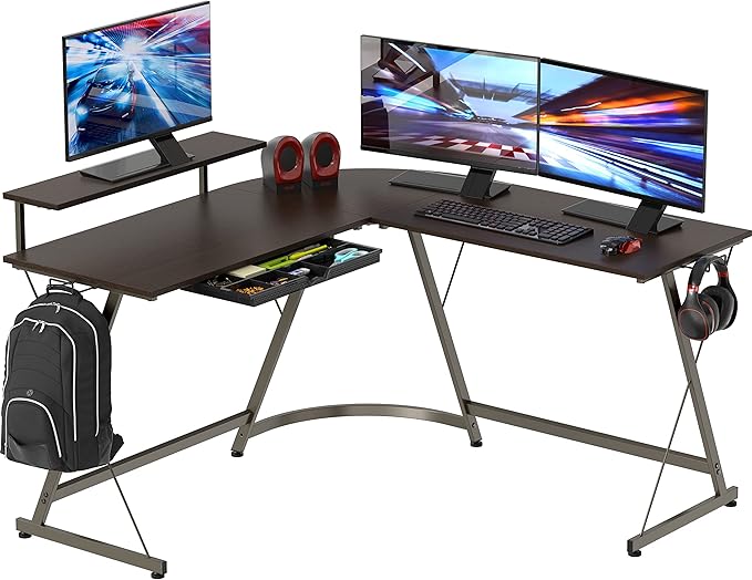 SHW 51 x 51 Inches Vista L-Shaped Desk - Image 8