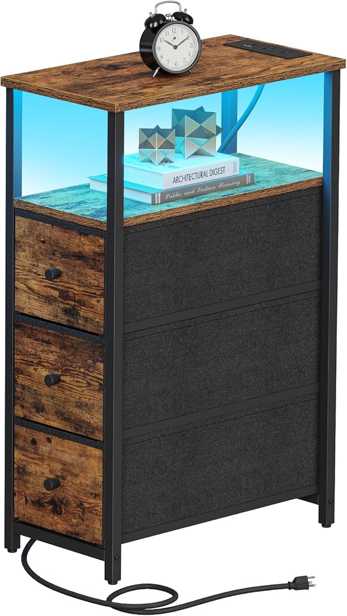 TUTOTAK Narrow LED Night Stand by WelcometotheTUTOTAKHome