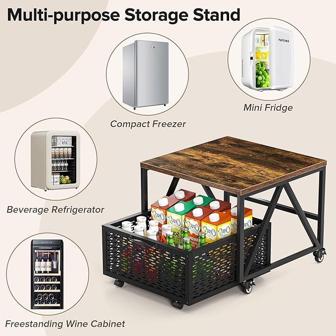 Urban Deco Mini Fridge Stand - Image 5