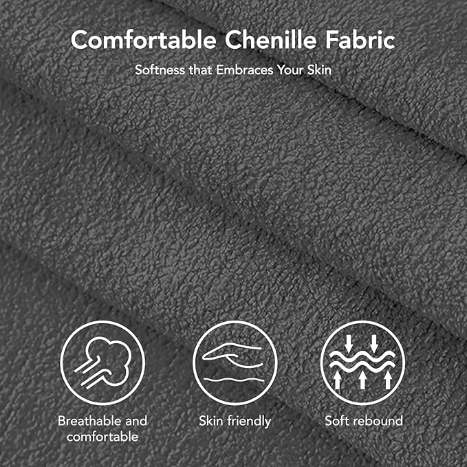 Vipbear 3-in-1 Chenille Convertible Sofa Bed, Pull Out Sleeper Sofa - Image 9