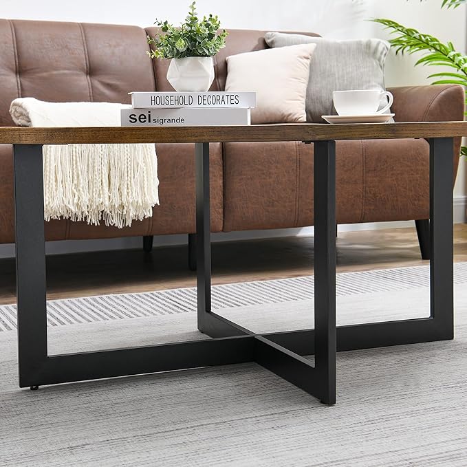 Solid Wood Oval Coffee Table - Image 8