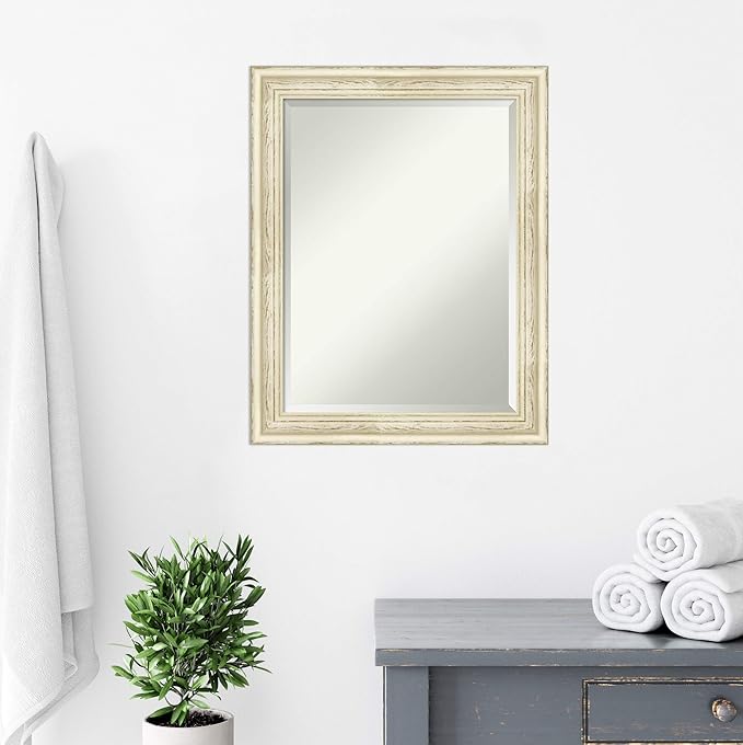 Amanti Art White Bathroom Mirror - Image 6