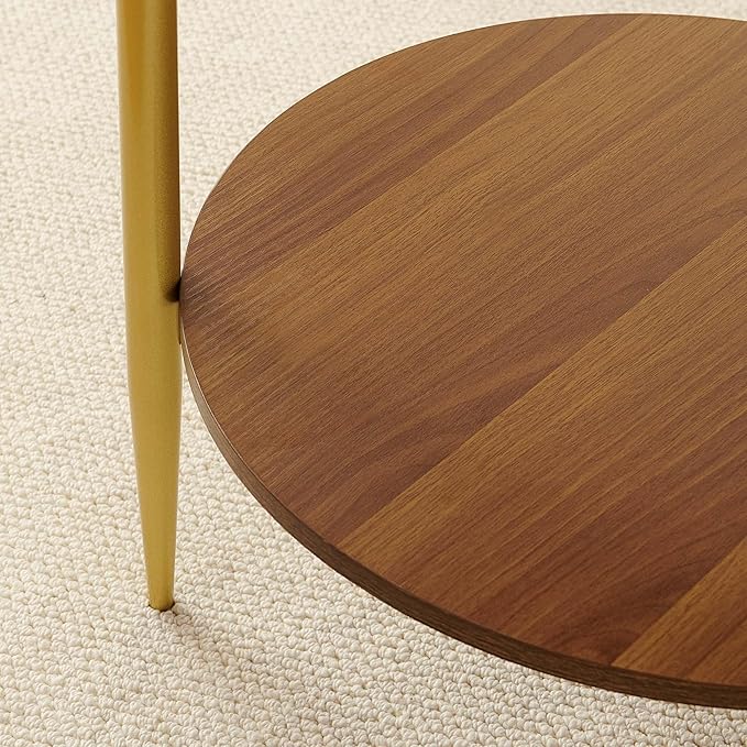 Round End Table, Mid-Century Modern Design, D20*H23 inch, - Image 6