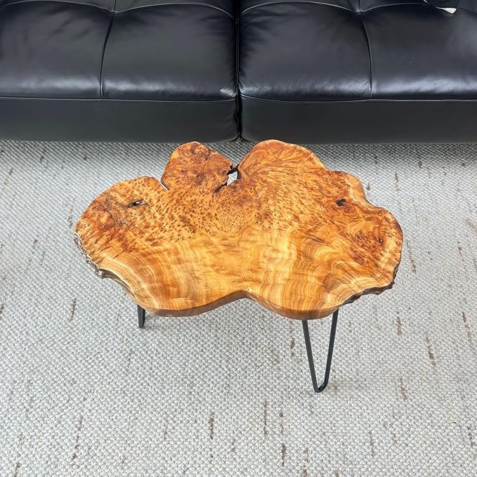 Live Edge Coffee Table, Natural Wood Coffee Table - Image 6