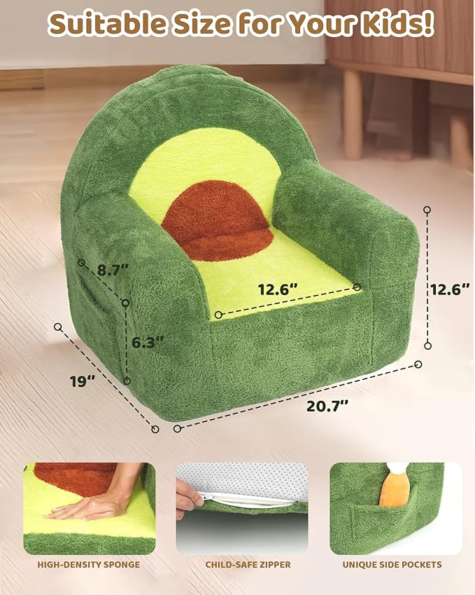 Toddler Chair, Comfy Foam Kids Couch - Image 2