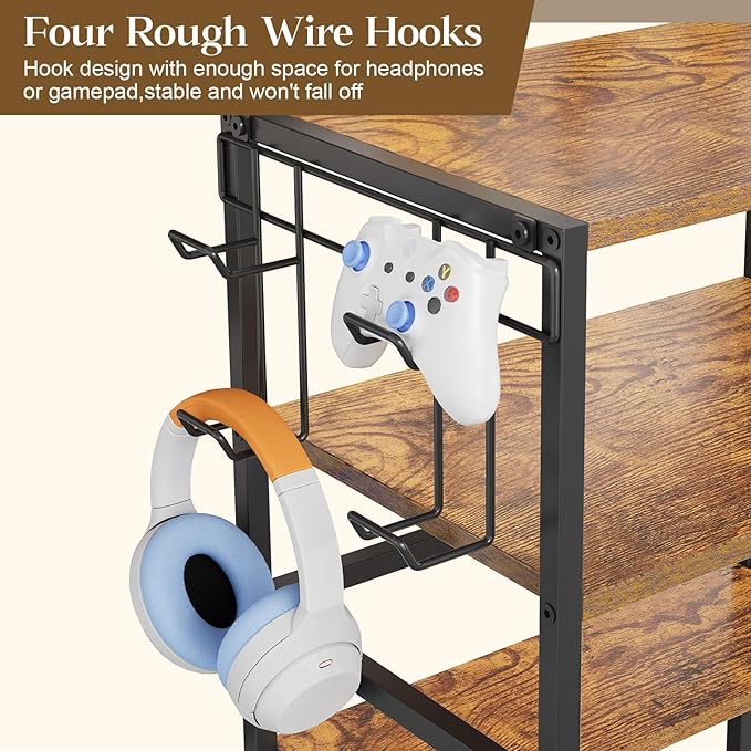 4-Tier AV Media Stand, Game Console Stand - Image 4