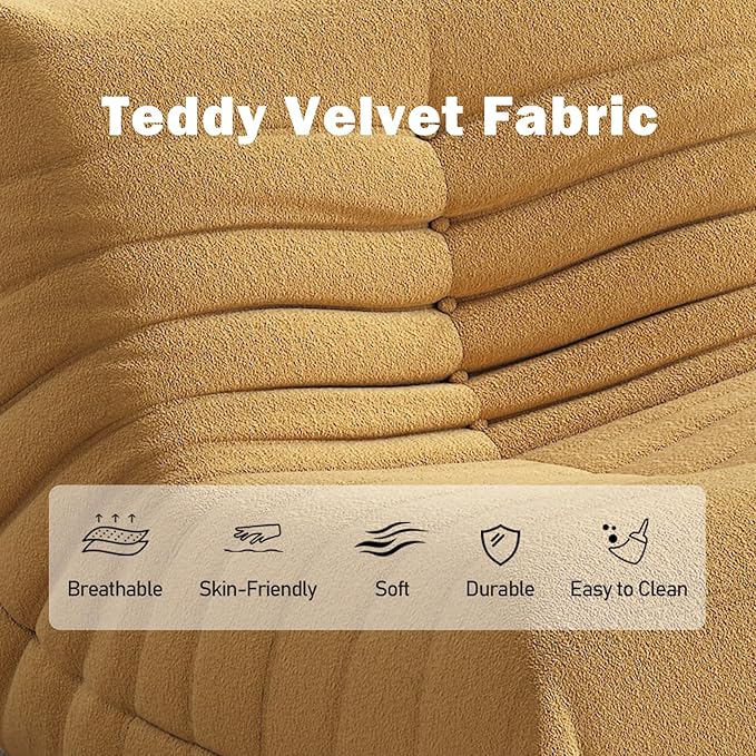 Bean Bag Chair, Memory Foam Bean Bag Sofa Large Bean Bag Chair - Image 6