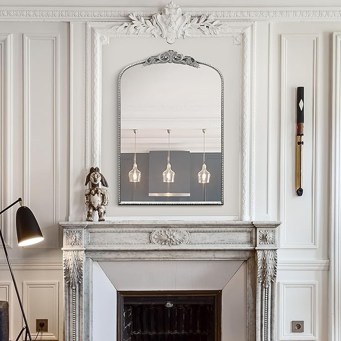 Micasso Arendahl Traditional Arch Mirror, Fireplace and Living Room - Image 5