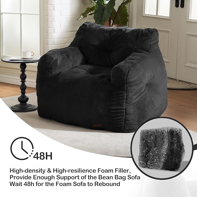 Hobestluk Bean Bag Chair for Adult Small Bean Bag Chairs - Image 7