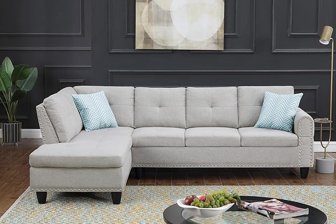 Ball & Cast 98" L Shaped Sectional Couch - Image 2
