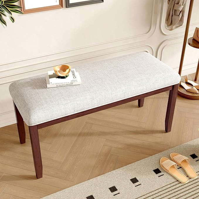 Merax Upholstered Dining Bench, - Image 3