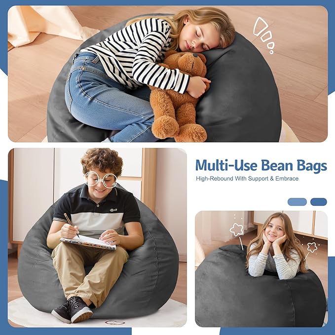 Homguava 2FT Bean Bag Chair: 2' Bean Bags - Image 3