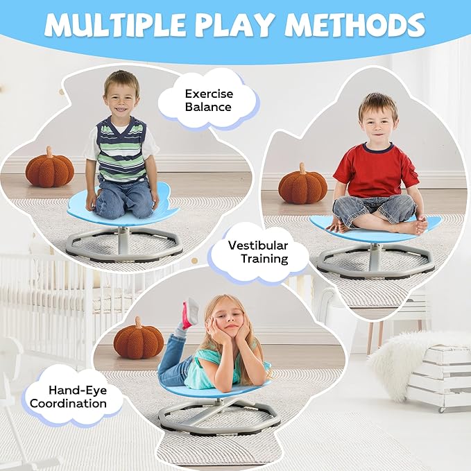 Spinning Chair for Autistic Kids, Non-Slip Sensory Spinning Chair, Sit and Spin - Image 6