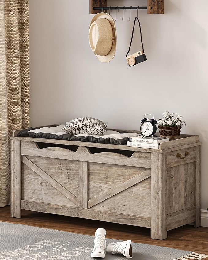 39.4" Storage Chest, Lift-Top Storage Trunk - Image 4