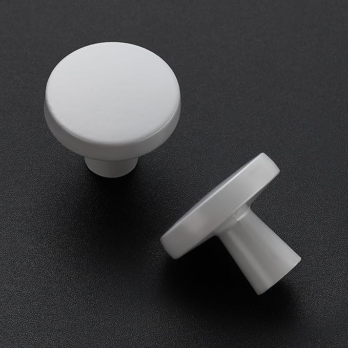 Ravinte 10 Pack Drawer Pulls 1-1/4 Inch Kitchen Cabinet Knobs Solid Round - Image 2