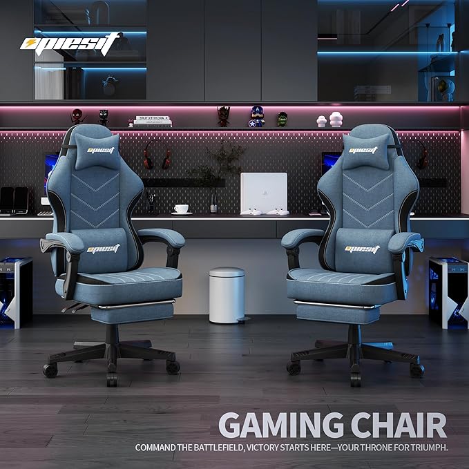 Gaming Chair, Fabric Computer Chair - Image 2