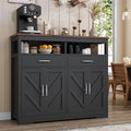 Buffet Sideboard with Storage Farmhouse with 4 Doors, Dining Room by KNOWORLD