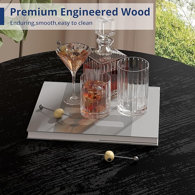VECELO 36” High Top Bar Table, Sturdy Frame - Image 6