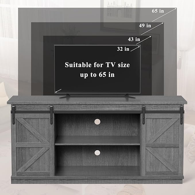 YESHOMY TV Stand for Televisions up to 65 Inches, - Image 4