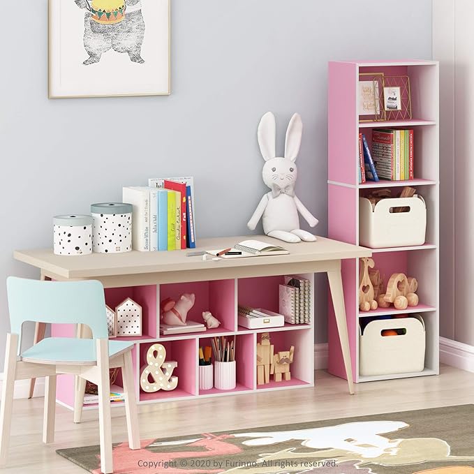Furinno 5-Tier Reversible Color Open Shelf Bookcase - Image 4