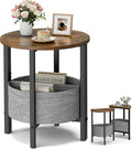 Vagusicc Small Round Side Table, Accent End Table by Vagusicc