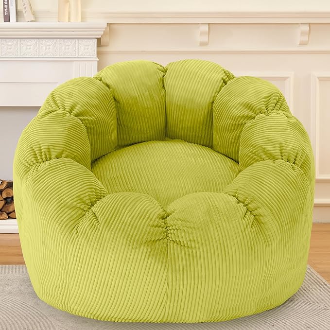 HABUTWAY Giant Bean Bag Chair for Adults/Kids/Teens, Pumpkin Bean Bag Couch by HABUTWAYMakeYourLifeComfortable