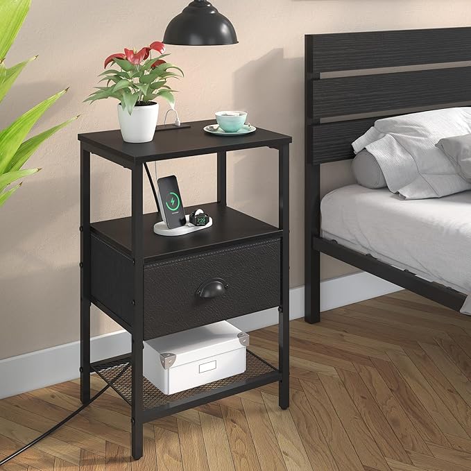 Nightstands Set of 2, Bedside Tables - Image 6