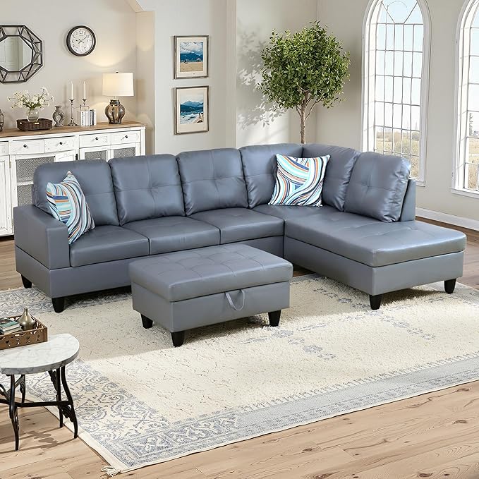 NicBex Sectional Couch 3 Pieces Sofa Set - Image 2