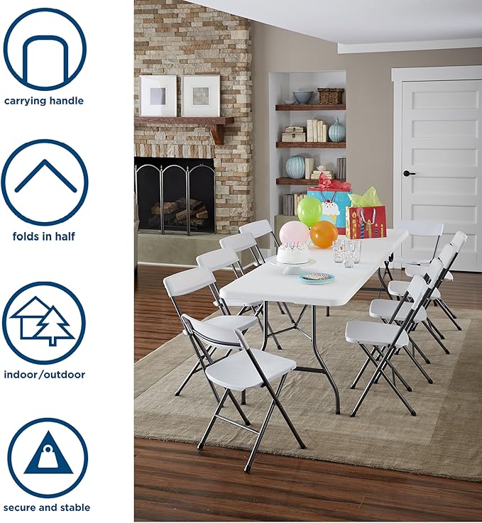 COSCO Fold-in-Half Banquet Table w/Handle - Image 7