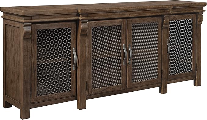 Hekman Furniture Entertainment Center Wexford Finish, Antique Pewter Wire by Hekman